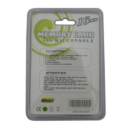 for Nintendo Wii / Gamecube - 16MB Memory Card 251 Blocks | FPC