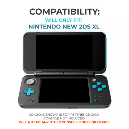 for Nintendo NEW 2DS XL - 6 Multi-Colour Metal Retractable Extendable Stylus Pen
