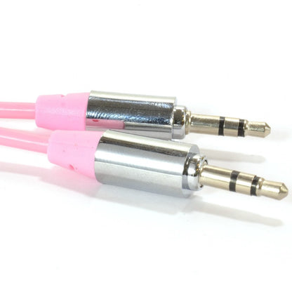 For Car MP3 iPod - 2m Pink AUX Cable 3.5mm Jack Male to Male Stereo Audio | FPC