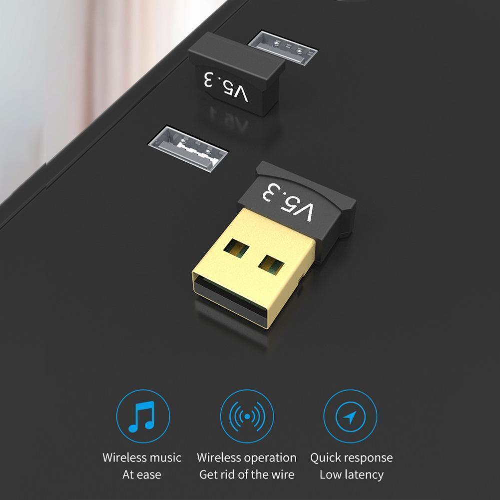 for Windows 11 10 Desktop PC Laptop - Bluetooth 5.3 Adapter Wireless USB Dongle