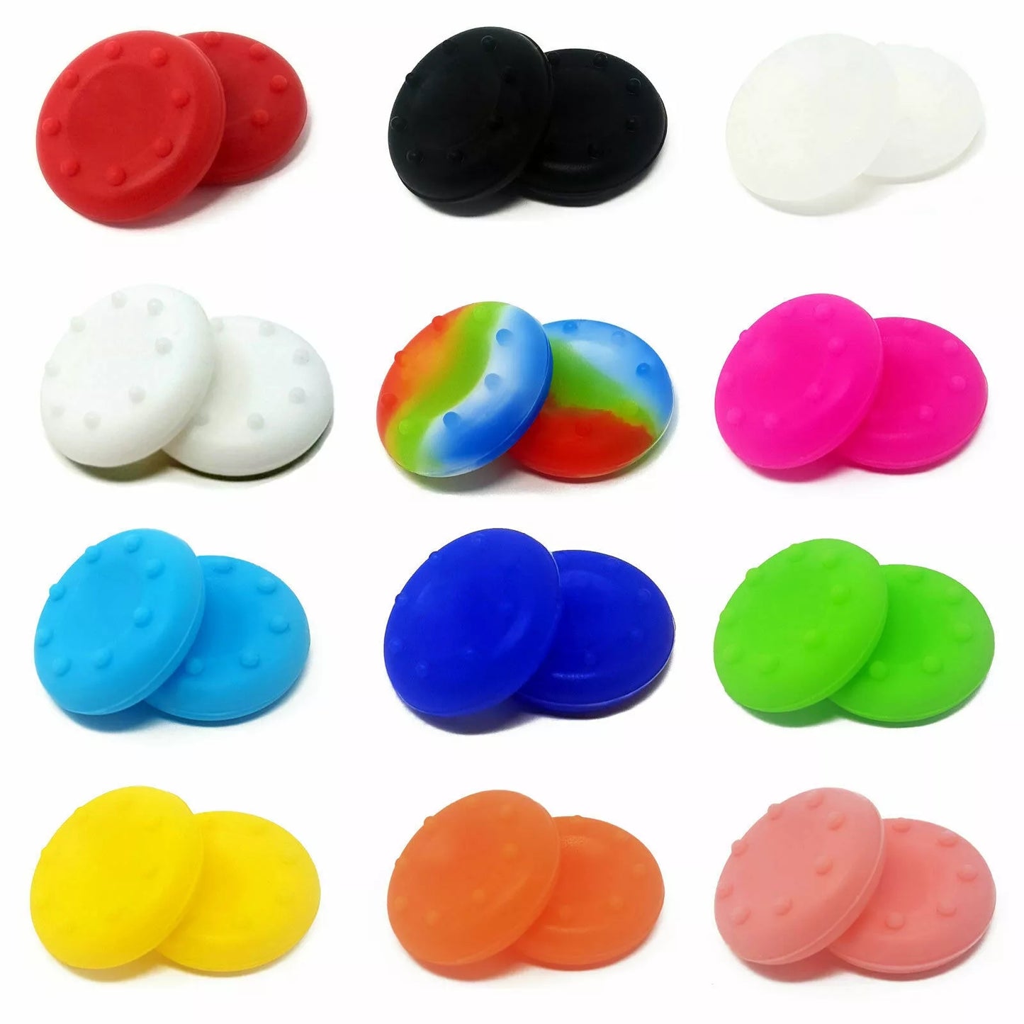 for PS5 Xbox One Series X|S PS4 - 2x Concave Silicone Thumbstick Grip Cap Covers