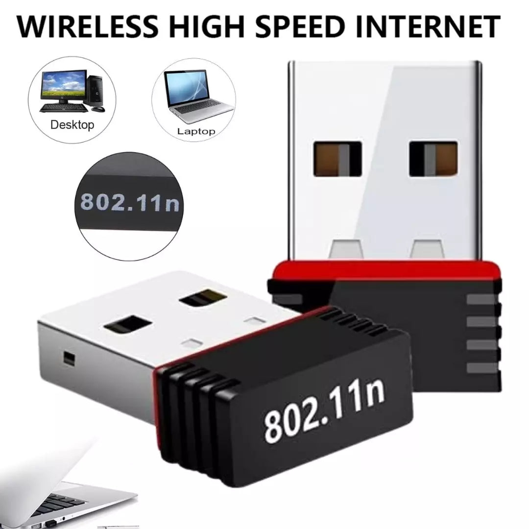 for Windows 11 10 PC Laptop Mac - USB Wireless WIFI Dongle 150Mbps 802.11n