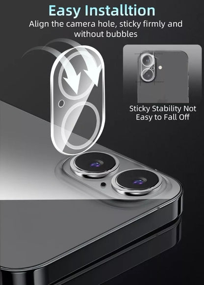 for Apple iPhone 16 | 16 Plus - 2x Tempered Glass Camera Lens Protection Cover
