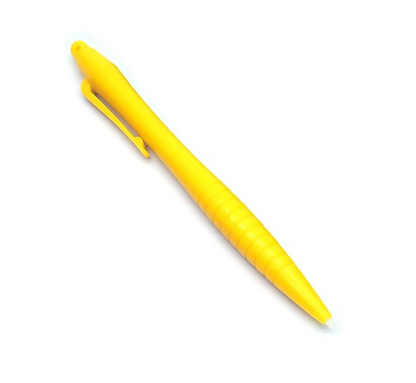 for Nintendo Wii U DS 2DS 3DS - Yellow Large Ergonomic Ribbed Stylus Pen | FPC