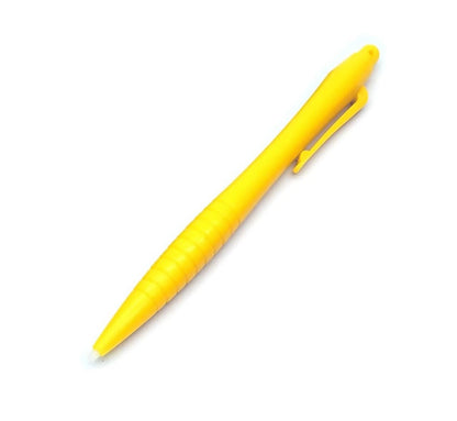 for Nintendo Wii U DS 2DS 3DS - Yellow Large Ergonomic Ribbed Stylus Pen | FPC