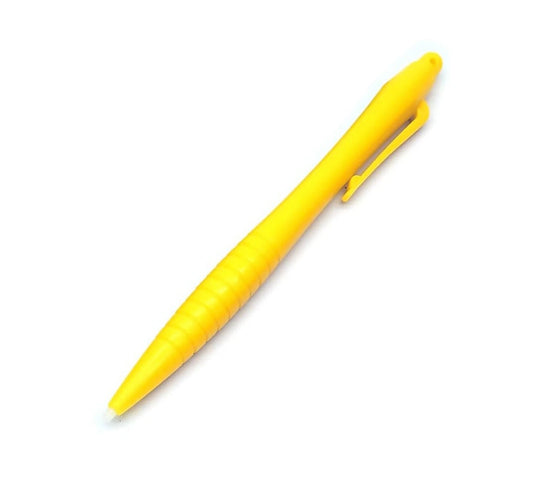 for Nintendo Wii U DS 2DS 3DS - Yellow Large Ergonomic Ribbed Stylus Pen | FPC
