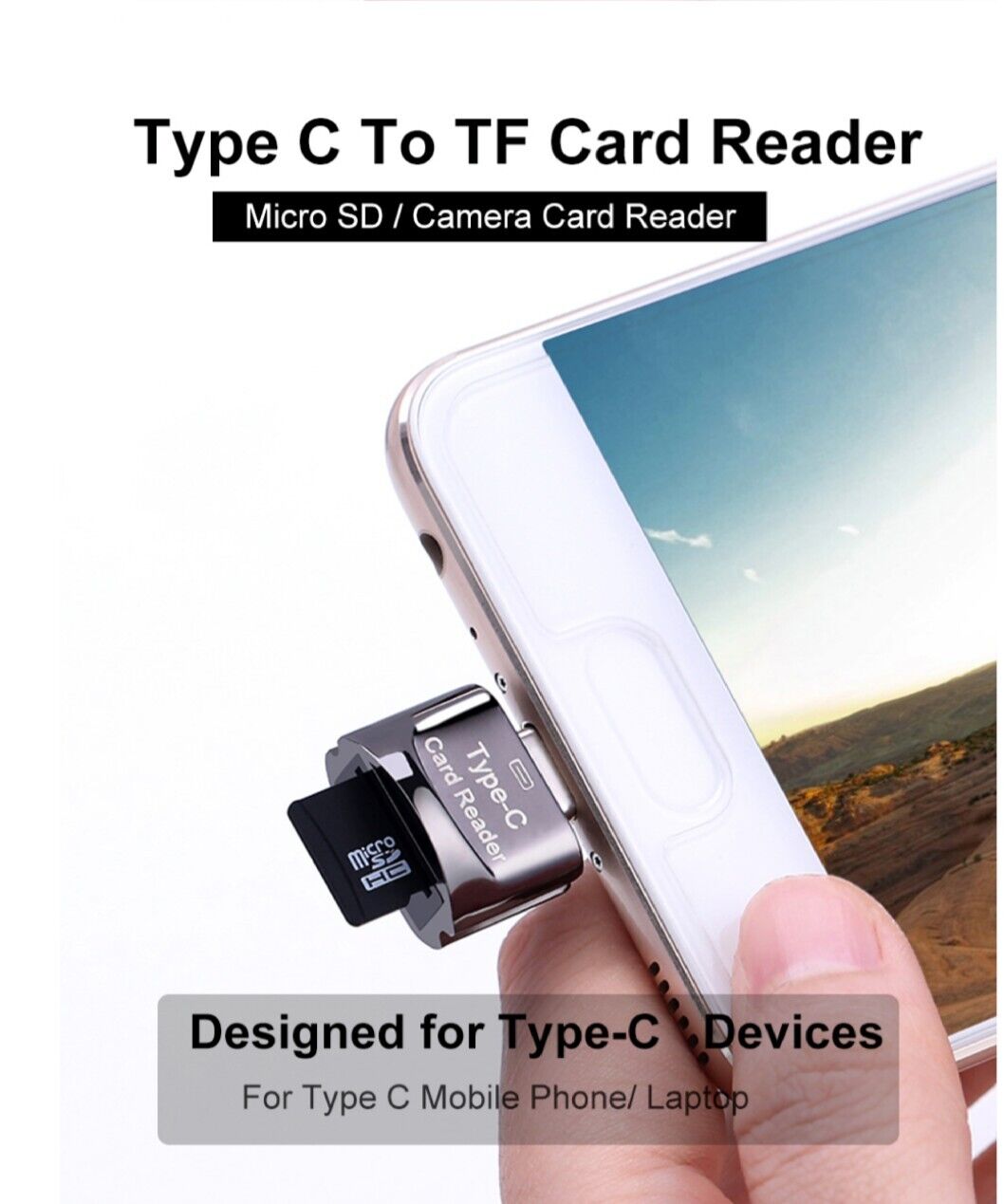 USB 3.1 Type-C Memory Card Reader Micro SD TF OTG High Speed Adapter | FPC