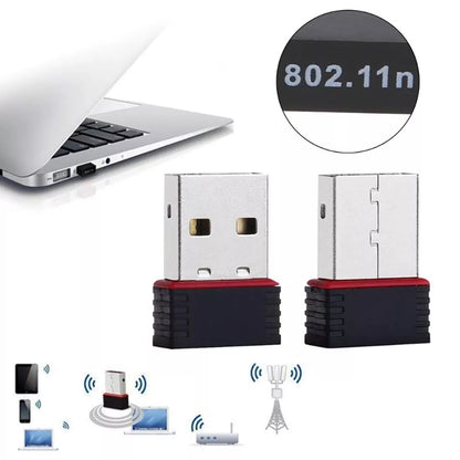 for Windows 11 10 PC Laptop Mac - USB Wireless WIFI Dongle 150Mbps 802.11n