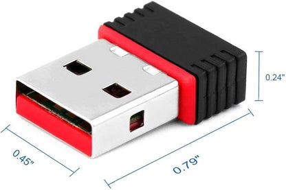 for Windows 11 10 PC Laptop Mac - USB Wireless WIFI Dongle 150Mbps 802.11n