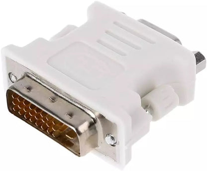 for PC Monitor - DVI-D (24+1) Male to VGA 15 Pin Female M/F Adapter Connector