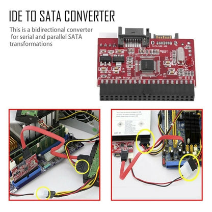 IDE 100/133 HDD CD DVD to SATA Bidirational Converter Adapter with Cables