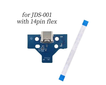 for PS4 Controller - NEW USB-C Power Charging Port PCB & Ribbon Cable USB Type-C