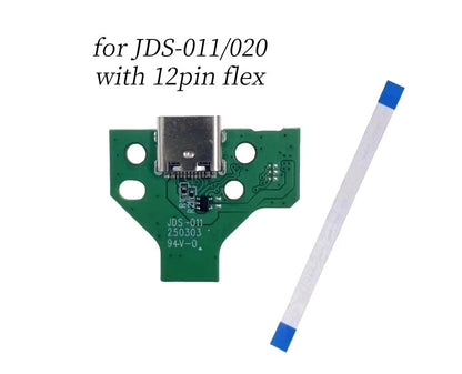 for PS4 Controller - NEW USB-C Power Charging Port PCB & Ribbon Cable USB Type-C