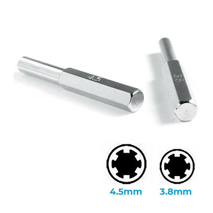 Gamebit Game & Console Security Tool Bit 3.8 & 4.5mm for SNES N64 NES GC Gameboy