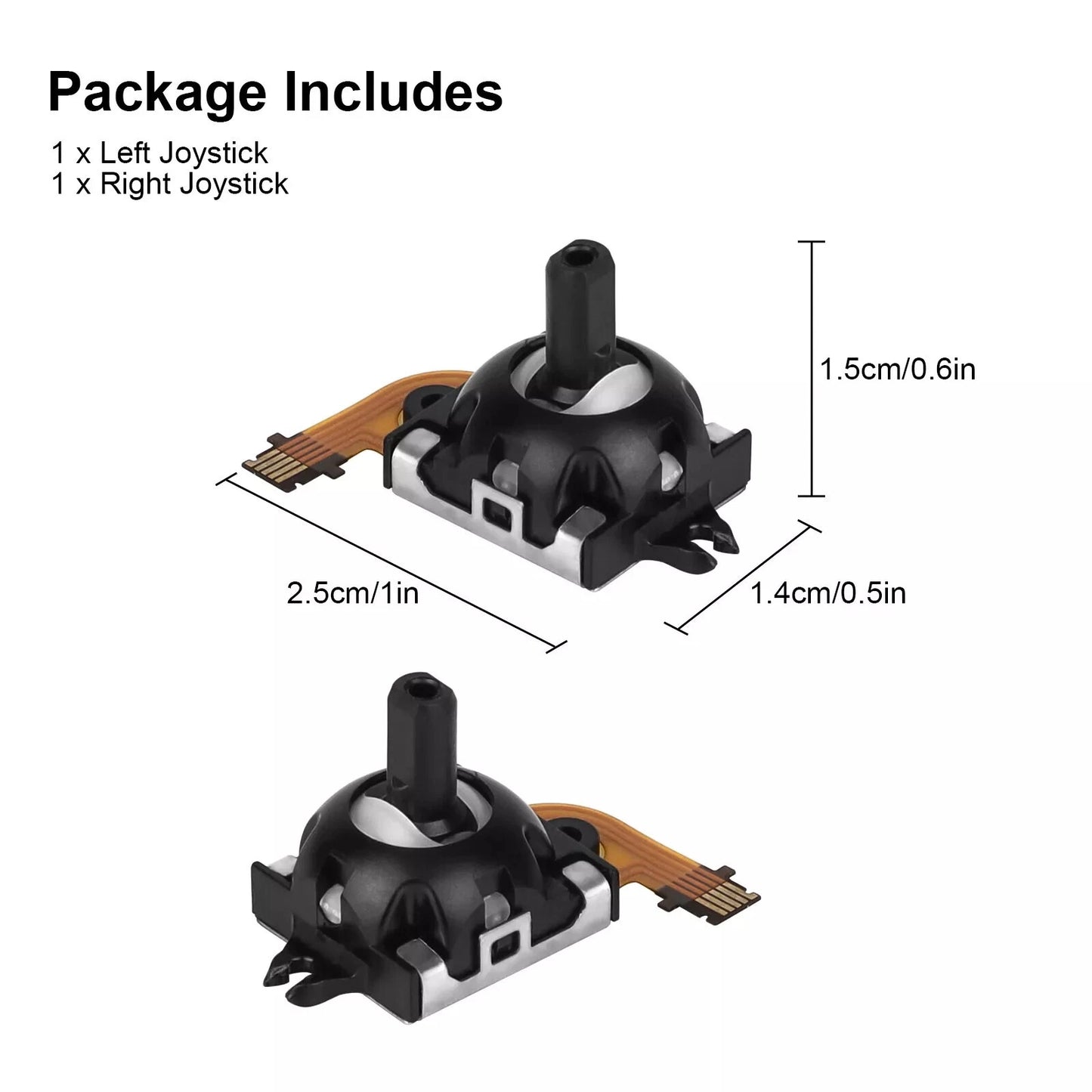 for Sony PS5 Portal - Hall Effect Replacement Analog Thumbsticks Pair | FPC