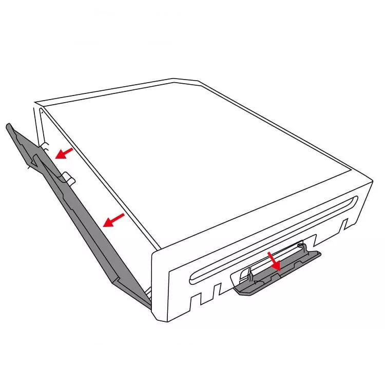 for Nintendo Wii - Black Replacement Memory Card Controller Door Lid Cover | FPC