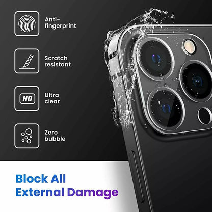 for iPhone 16 Pro | 16 Pro Max - 2x Tempered Glass Camera Lens Protection Cover