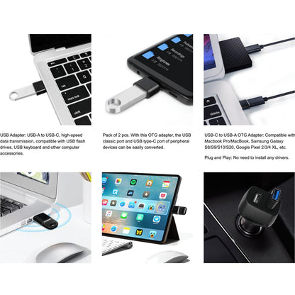 for iPhone 17 | 16 | 15 - Type C To USB Adapter 3.0 USB-C 3.1 OTG Converter