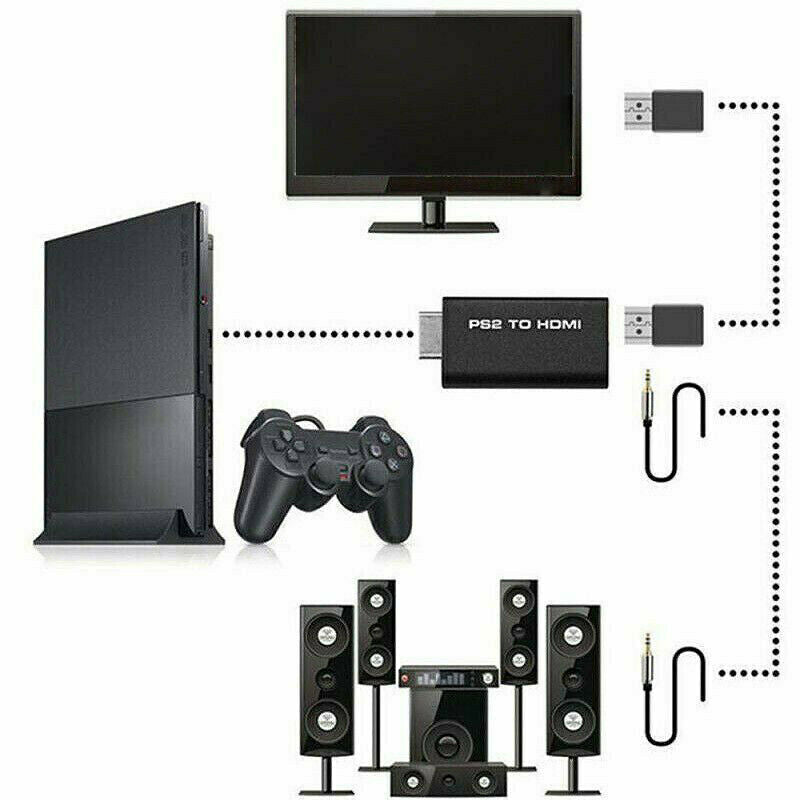 for Playstation 2 - PS2 to HDMI Adapter Converter Output 1080P TV (Read Listing)