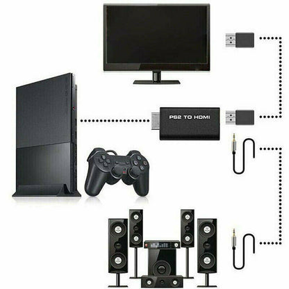 for Playstation 2 - PS2 to HDMI Adapter Converter Output 1080P TV (Read Listing)
