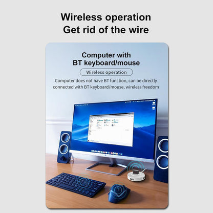 for Windows 11 10 Desktop PC Laptop - Bluetooth 5.3 Adapter Wireless USB Dongle