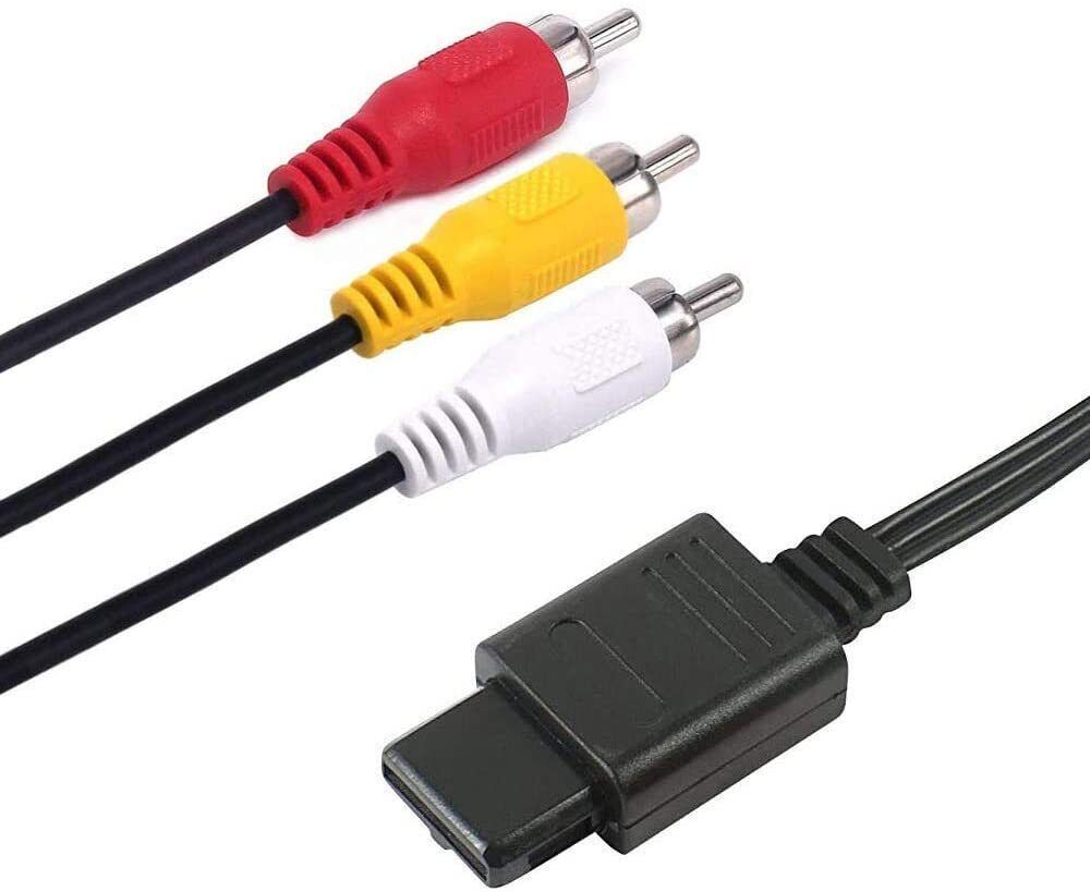 for Super Nintendo SNES | GC | N64 - Replacement RCA TV Audio Video Cable | FPC