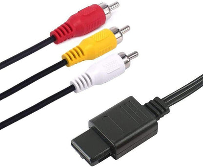 for Super Nintendo SNES | GC | N64 - Replacement RCA TV Audio Video Cable | FPC