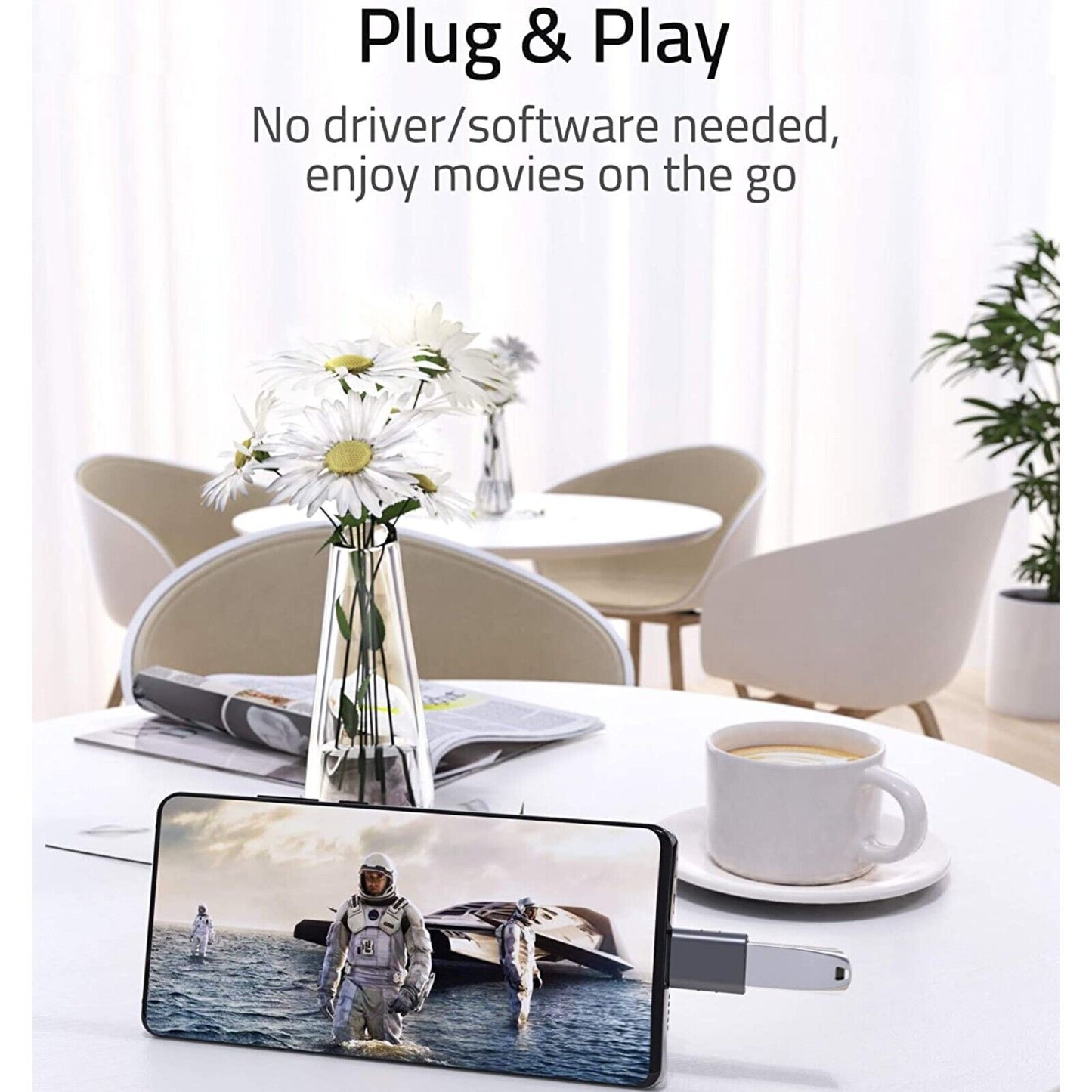 for iPhone 17 | 16 | 15 - Type C To USB Adapter 3.0 USB-C 3.1 OTG Converter