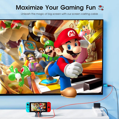 For Nintendo Switch - USB C to HDMI 4K TV Adapter Converter Cable 100W PD | FPC