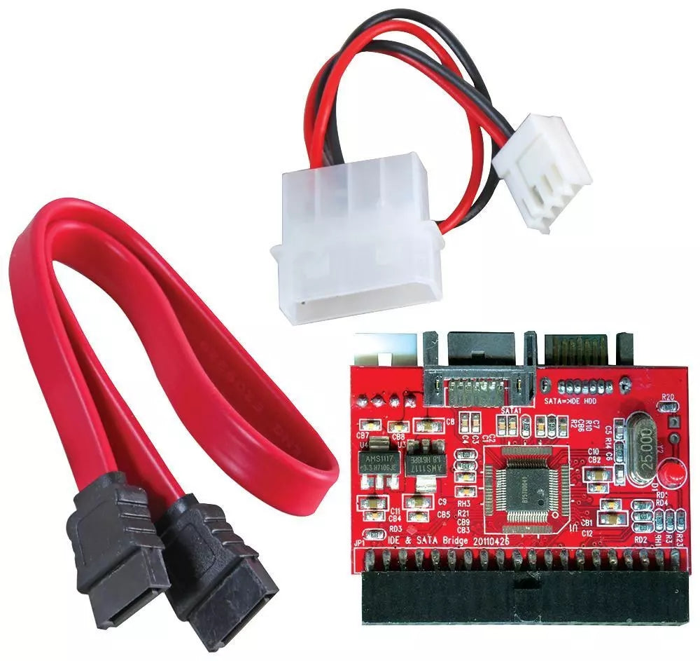 IDE 100/133 HDD CD DVD to SATA Bidirational Converter Adapter with Cables