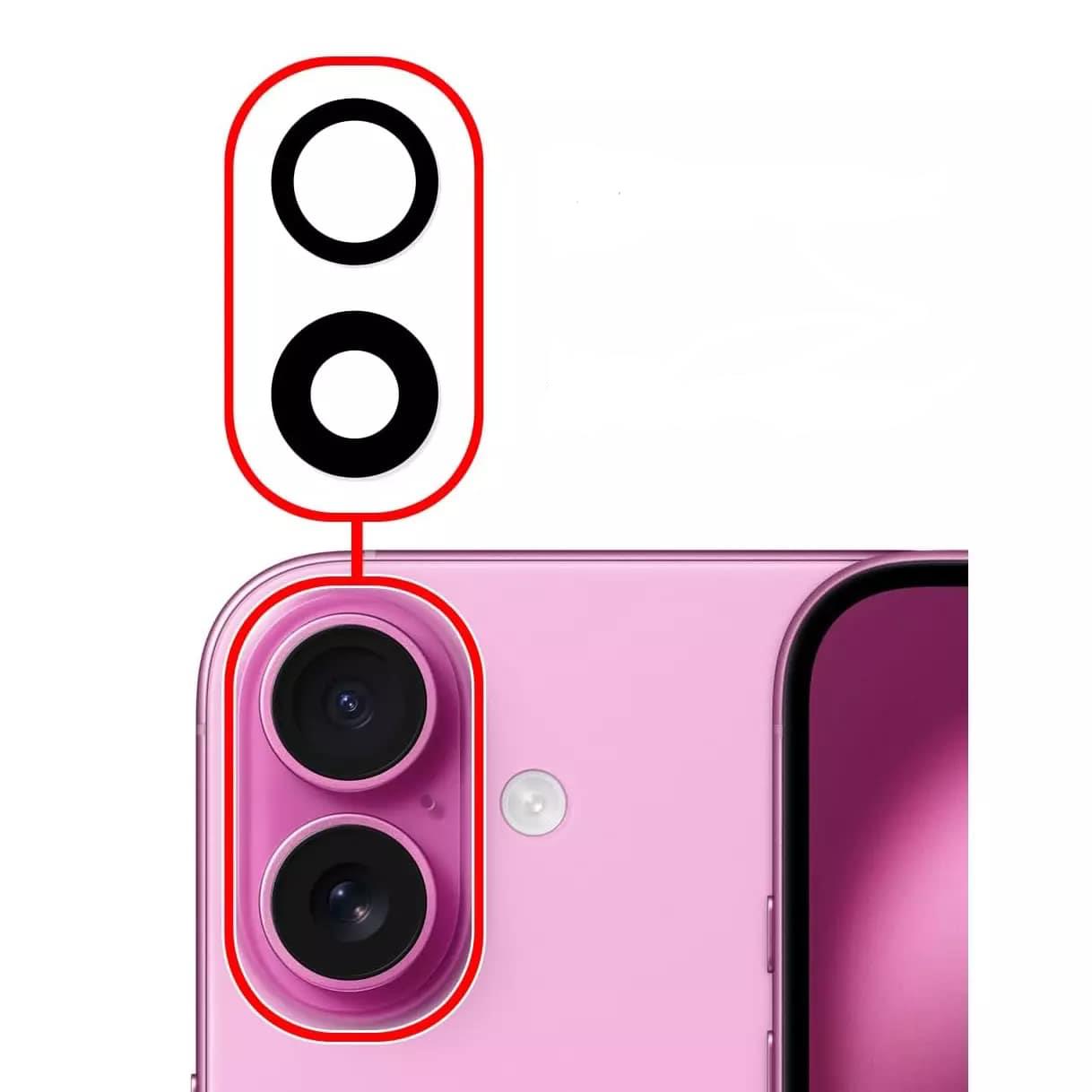 for Apple iPhone 16 | 16 Plus - Rear Back Camera Glass Lens Replacement