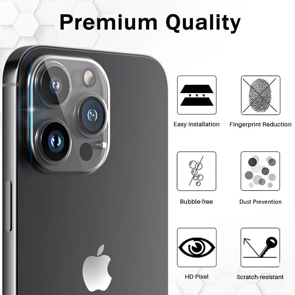 for iPhone 16 Pro | 16 Pro Max - 2x Tempered Glass Camera Lens Protection Cover
