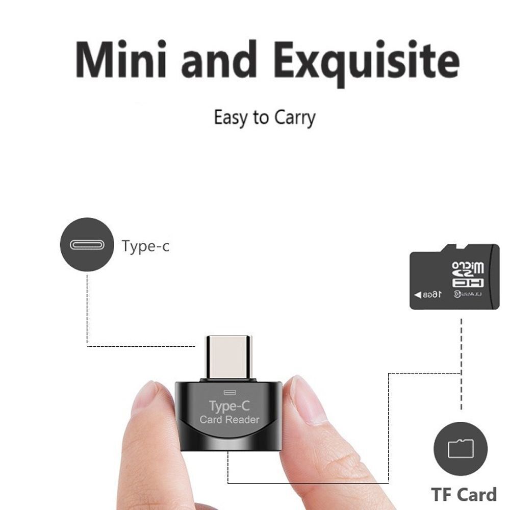 USB 3.1 Type-C Memory Card Reader Micro SD TF OTG High Speed Adapter | FPC
