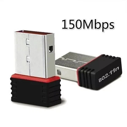 for Windows 11 10 PC Laptop Mac - USB Wireless WIFI Dongle 150Mbps 802.11n