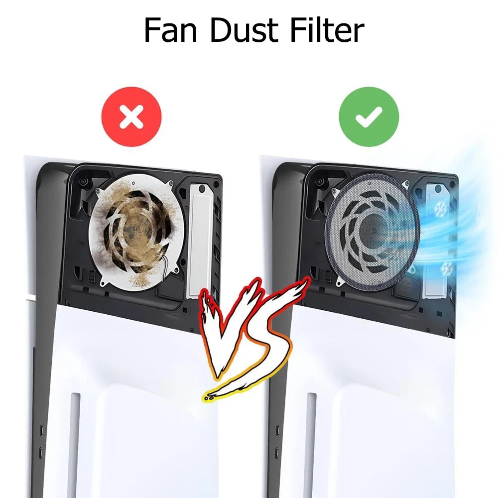 for Sony PS5 Original Models - Anti Dust Proof Main Fan Cover Mesh Filter | FPC