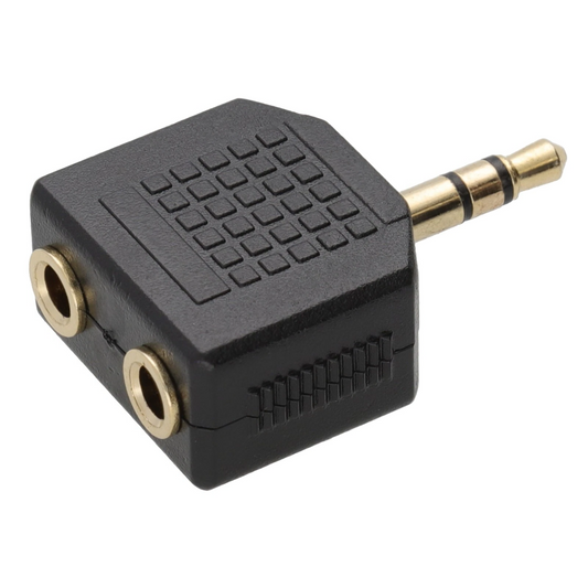 For Laptop | Phone - 3.5mm Headphone Y Splitter 1 M to 2 F Audio Adapter AUX