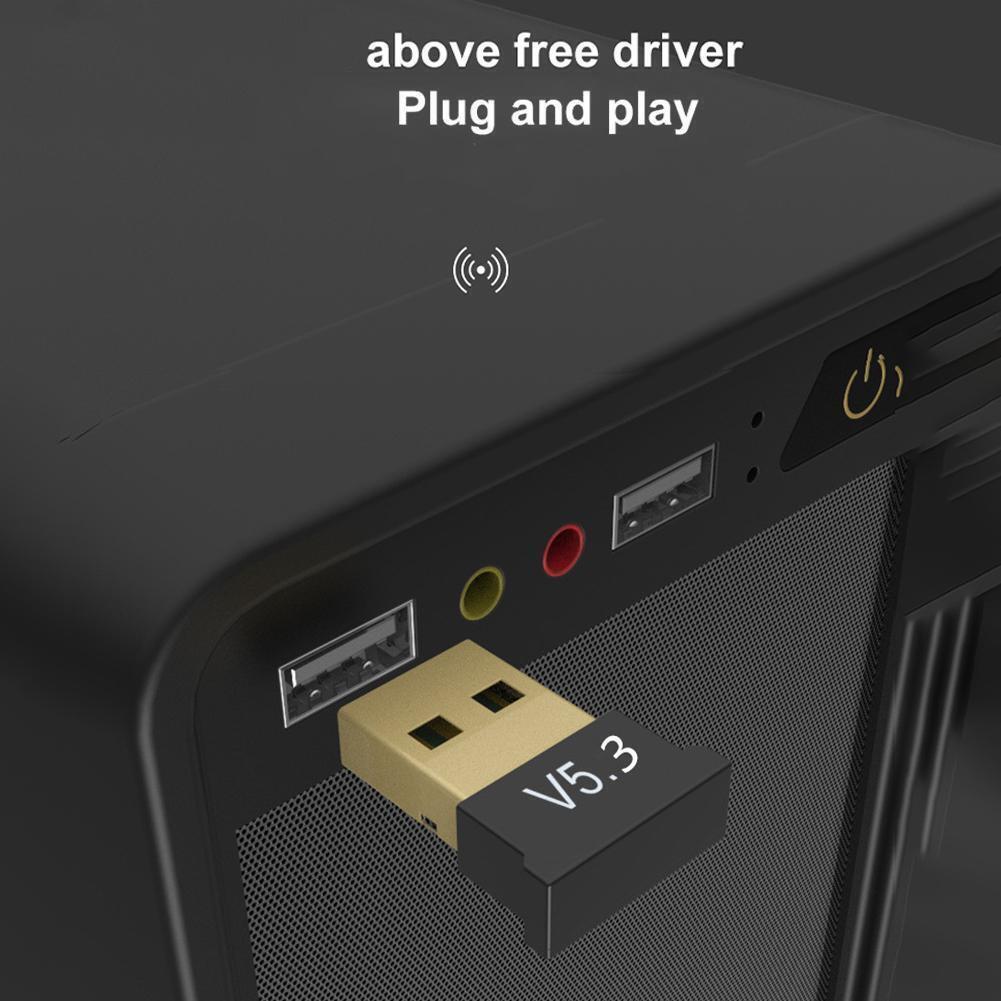 for Windows 11 10 Desktop PC Laptop - Bluetooth 5.3 Adapter Wireless USB Dongle