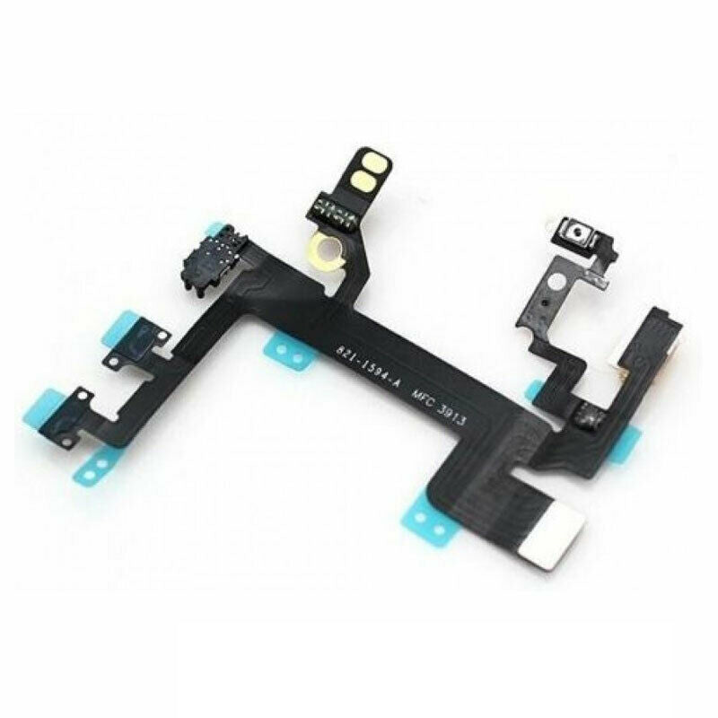 for iPhone 5S - Replacement OEM Power Lock Mute Volume Switch Button Flex | FPC