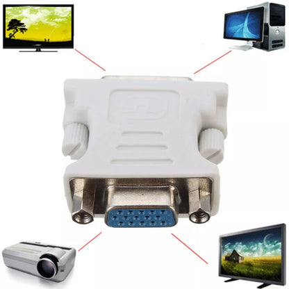 for PC Monitor - DVI-D (24+1) Male to VGA 15 Pin Female M/F Adapter Connector
