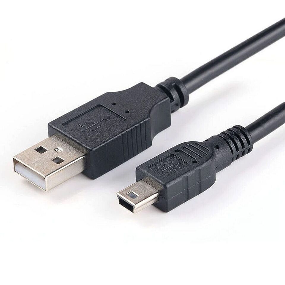 2m USB Mini-B 5pin Charger Power Data Cable Lead for PSP 1000 2000 3000 Series