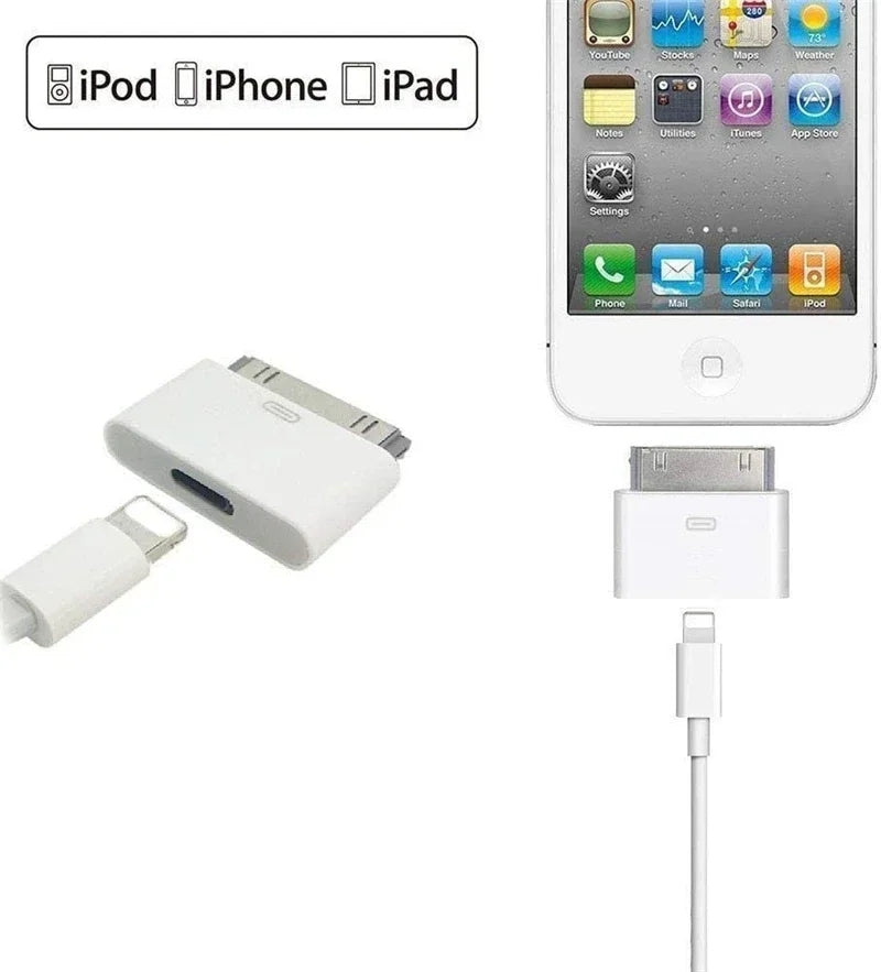 for iPhone 2G 3G 3GS 4 4S - 8 pin female to 30 pin male OTG converter adapter