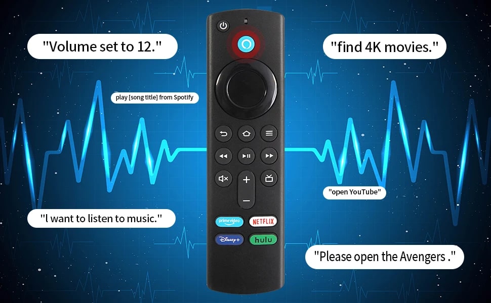 For Amazon Fire Stick TV 4K MAX Lite Prime - Bluetooth Voice Remote Control