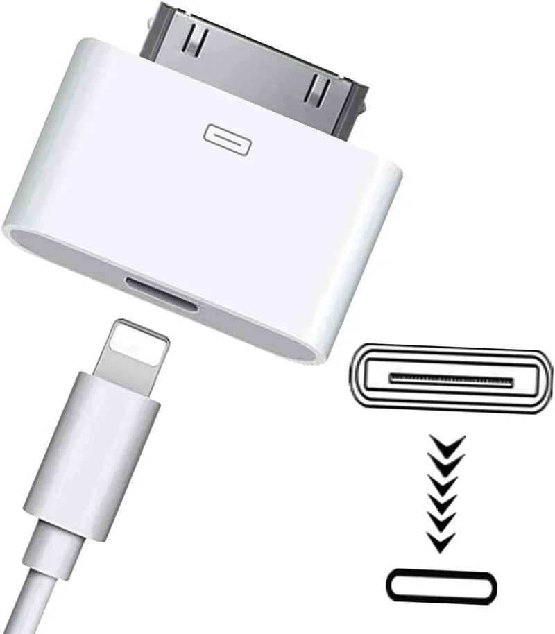 for iPhone 2G 3G 3GS 4 4S - 8 pin female to 30 pin male OTG converter adapter