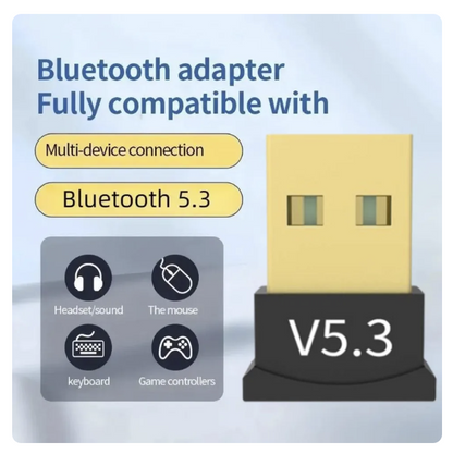 for Windows 11 10 Desktop PC Laptop - Bluetooth 5.3 Adapter Wireless USB Dongle