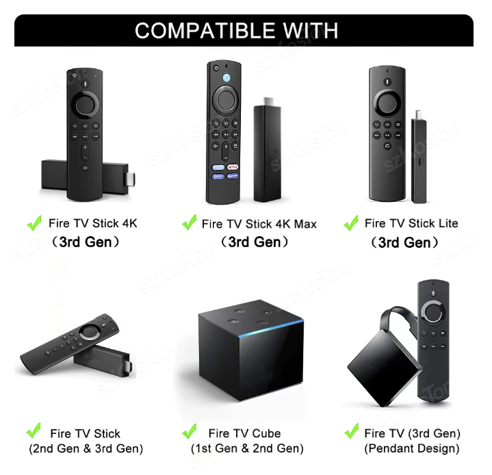 For Amazon Fire Stick TV 4K MAX Lite Prime - Bluetooth Voice Remote Control