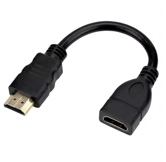 for Amazon Firestick - 2.0 HDMI M-F Extension Cable Adapter 15cm 4K 60Hz HDR