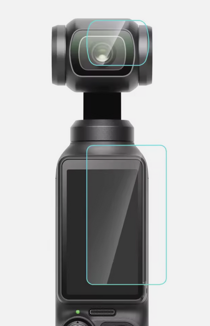 for DJI Osmo Pocket 3 Camera Lens & LCD - 9H Tempered Glass Screen Protector HD