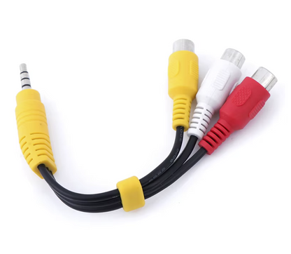 for Mini DV - 3.5mm Aux Male Stereo to 3 RCA Female Audio Video AV Adapter Cable