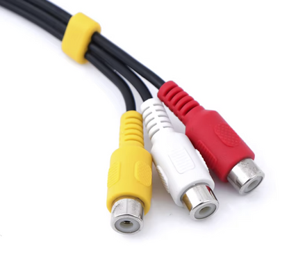 for Mini DV - 3.5mm Aux Male Stereo to 3 RCA Female Audio Video AV Adapter Cable