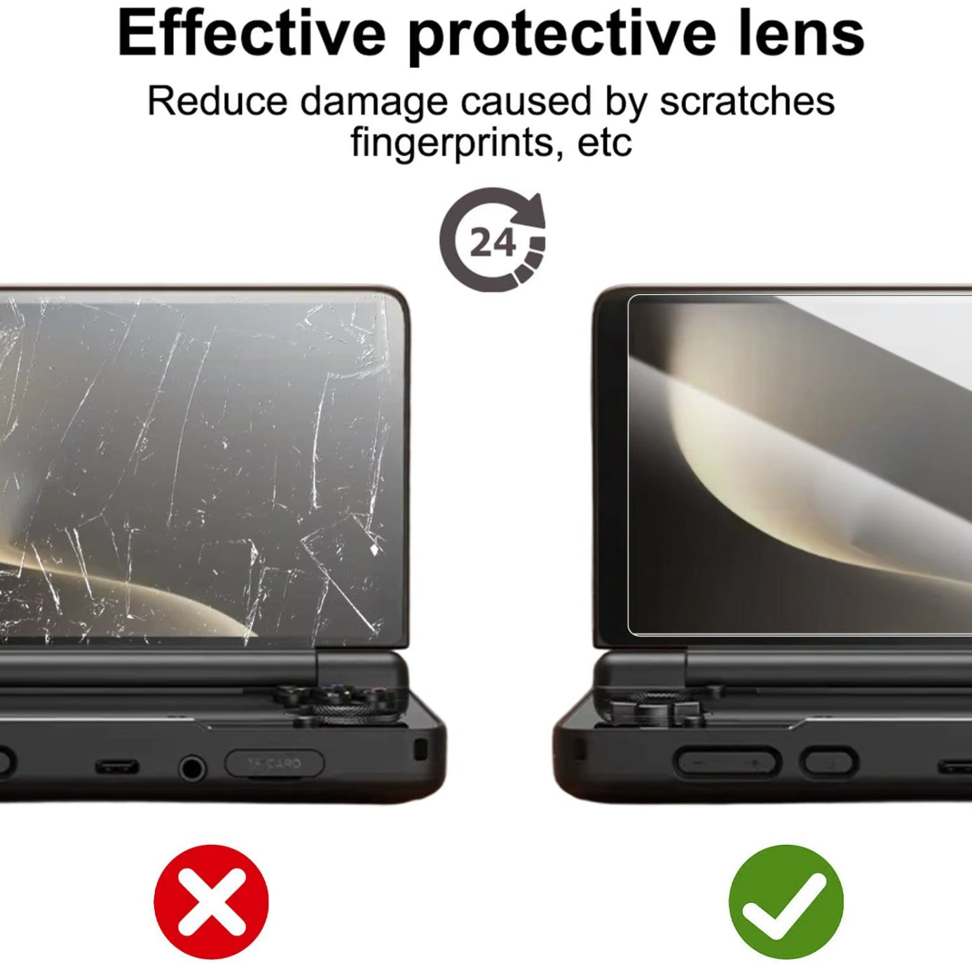 for AYN Thor - Dual Clear HD Tempered Glass Clear Screen Protector 9H | FPC